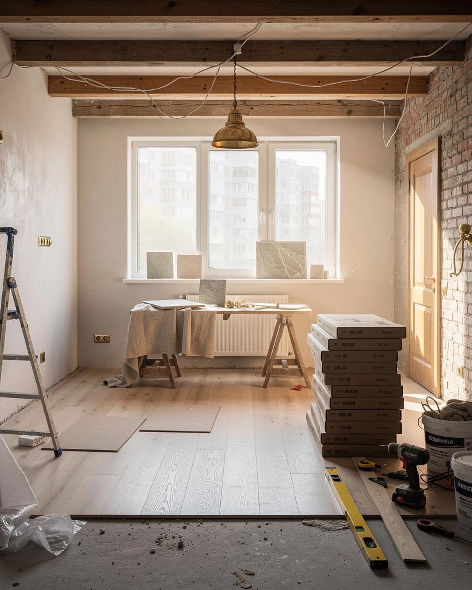 Interior renovation in Kiev, with warm finishes and practical layouts